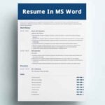 Resume In MS Word
