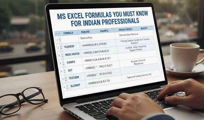 MS Excel Formulas You Must Know for Indian Professionals